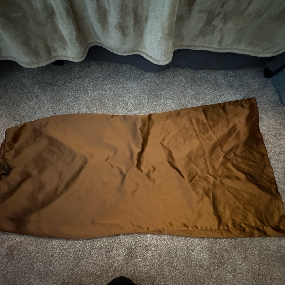 Amazon Essentials Tan and Brown Maxi Pencil Skirt Casual